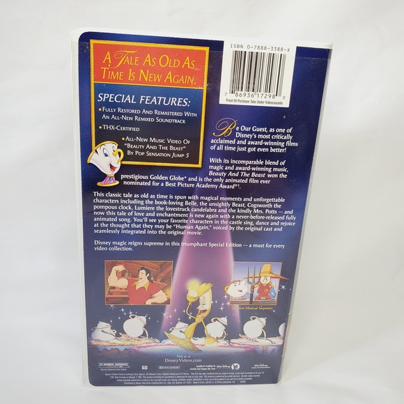 ON SALE! Platinum Disney Beauty & the Beast Special Edition VHS w/ Extras - Picture 5 of 11